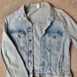 Light wash denim jacket